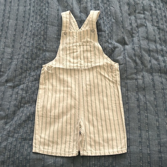 Gently Used Zara Striped Denim Overalls - Picture 2 of 4